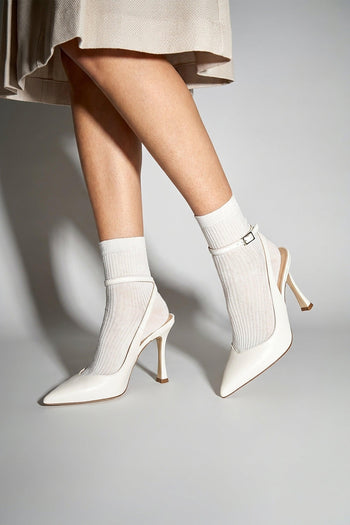 Slingback Avorio Donna - 6