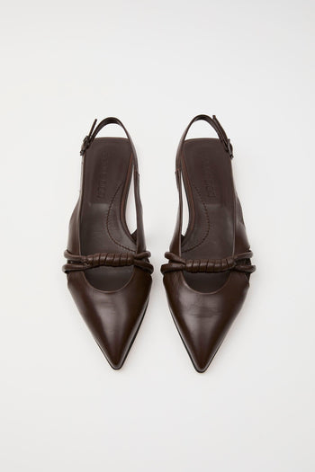 Slingback Espresso Donna - 3