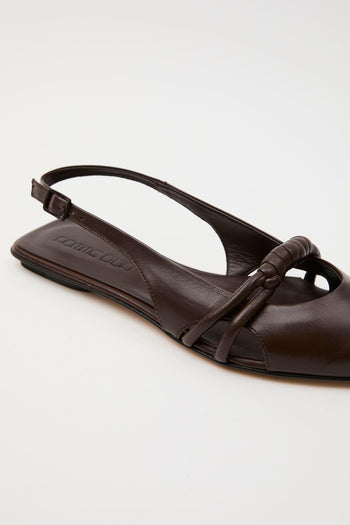 Slingback Espresso Donna - 4
