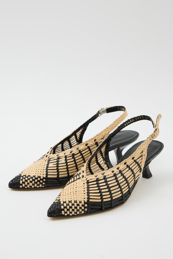 Slingback Arena/negro Donna - 2