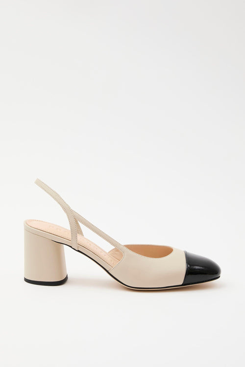 Slingback Nero/roccia Donna
