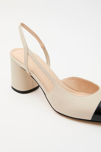 Slingback Nero/roccia Donna - 4