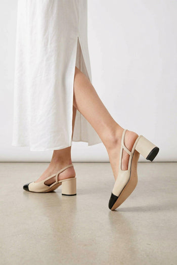 Slingback Nero/roccia Donna - 8