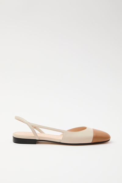 Slingback Camel/roccia Donna