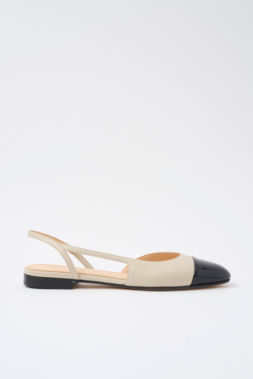 Slingback Nero/roccia Donna
