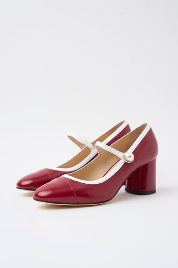 Mary Jane Ciliegia/bianco Donna - 2