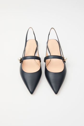 Slingback Blu Navy Donna - 3