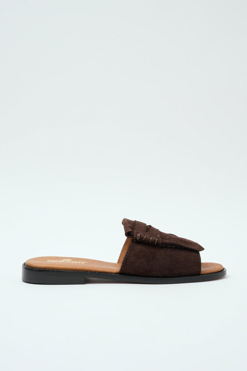 Ciabatta Dk Brown Donna