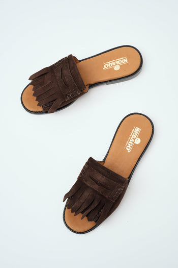 Ciabatta Dk Brown Donna - 4