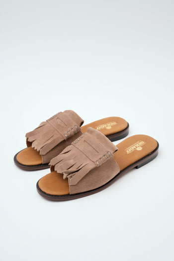 Ciabatta Beige Camel Donna - 2