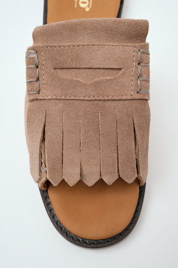 Ciabatta Beige Camel Donna - 3