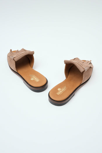 Ciabatta Beige Camel Donna - 4