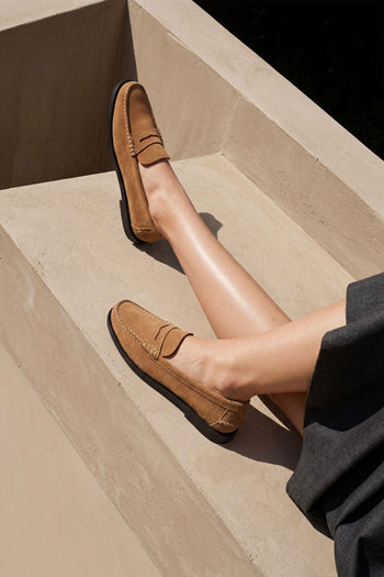 Mocassino Beige Camel Donna - 9