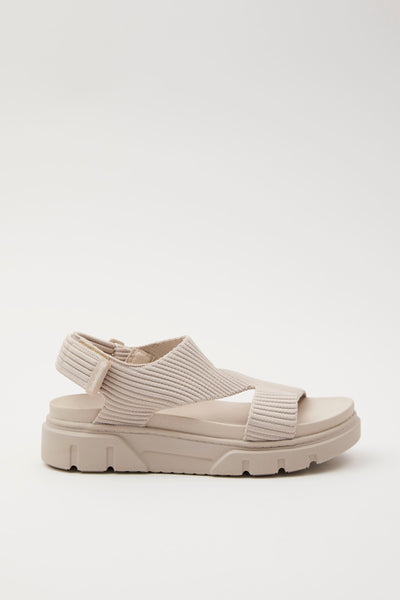 Sandalo White Knit Donna