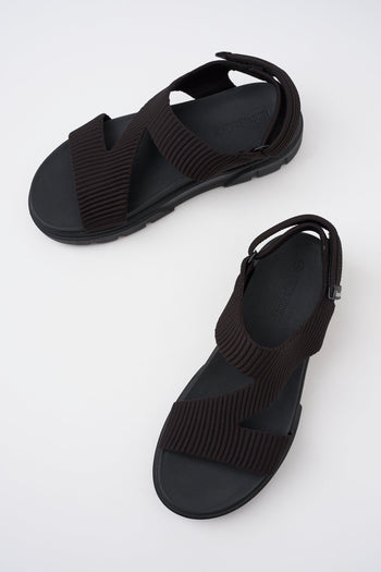 Sandalo Black Knit Donna - 3