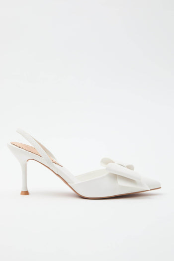 Slingback White Donna - 2