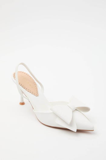 Slingback White Donna - 3