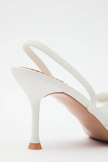 Slingback White Donna - 4