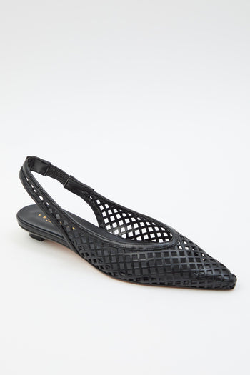 Slingback Nero Donna - 5