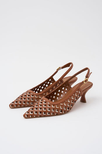 Slingback Cuoio/latte Donna - 2