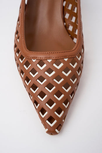 Slingback Cuoio/latte Donna - 3
