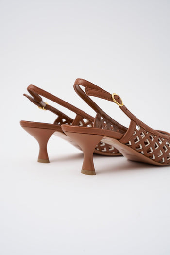 Slingback Cuoio/latte Donna - 4