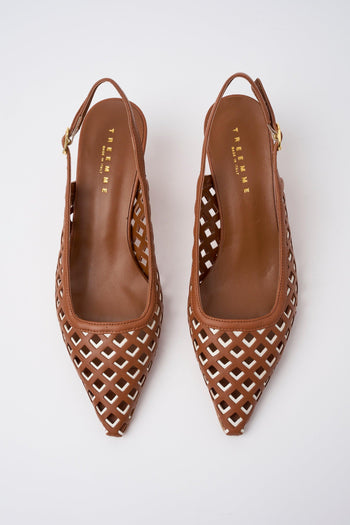 Slingback Cuoio/latte Donna - 5
