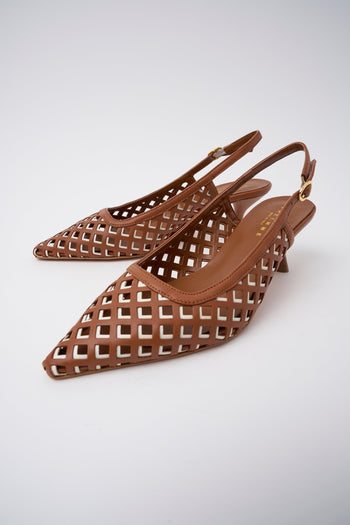 Slingback Cuoio/latte Donna - 6