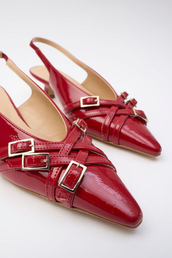 Slingback Rosso Donna - 5