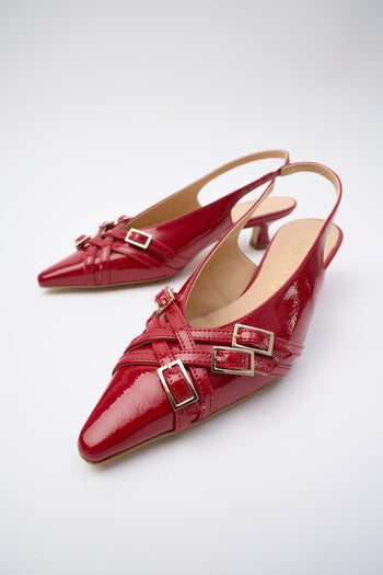 Slingback Rosso Donna - 6