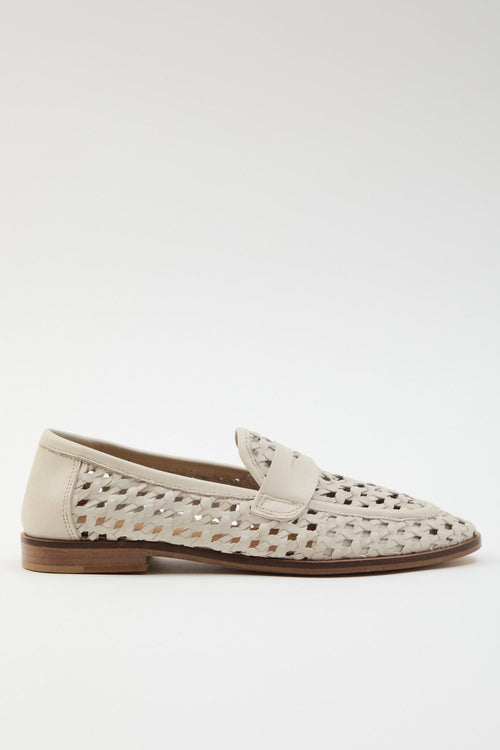 Mocassino Off White Donna