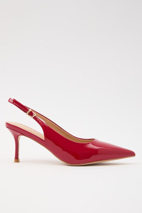 Slingback Rosso Donna