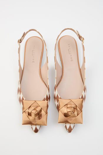 Slingback Oro Donna - 6