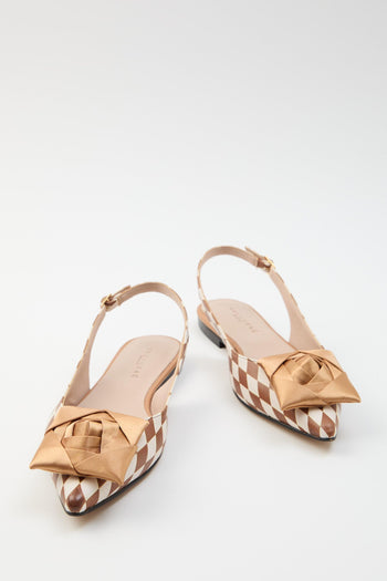 Slingback Oro Donna - 7
