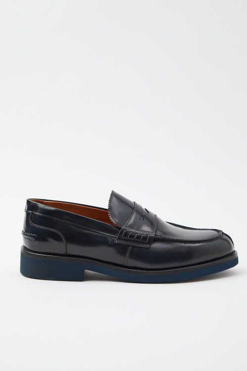 Mocassino Blu Uomo
