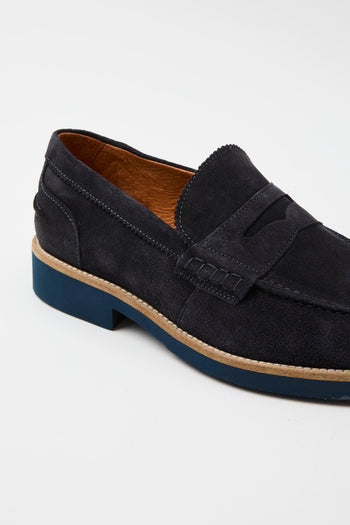 Mocassino Blu Uomo - 4
