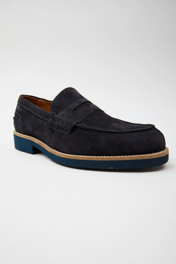 Mocassino Blu Uomo - 5