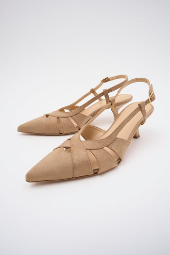 Slingback Taupe Donna - 6