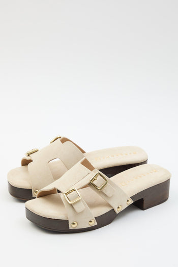 Zoccolo Beige Donna - 2