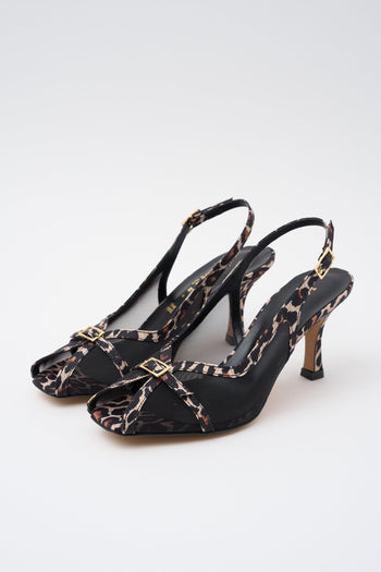 Slingback Nero/miele Donna - 2