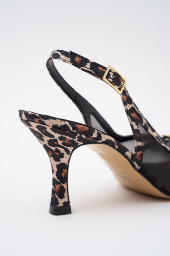 Slingback Nero/miele Donna - 4