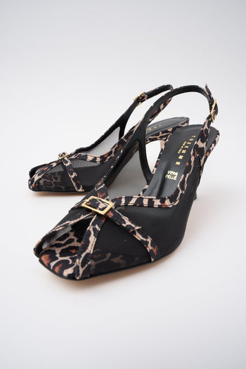 Slingback Nero/miele Donna - 5