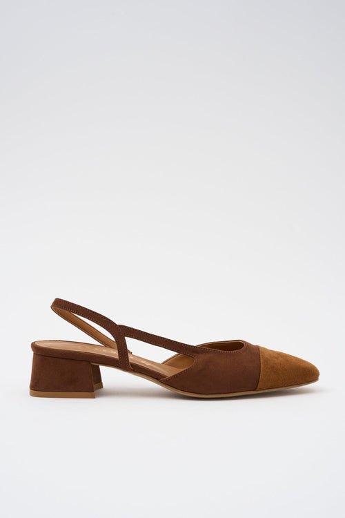 Slingback Cuoio/marrone Donna