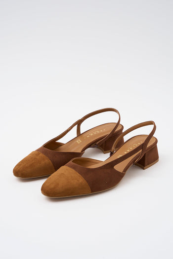 Slingback Cuoio/marrone Donna - 2