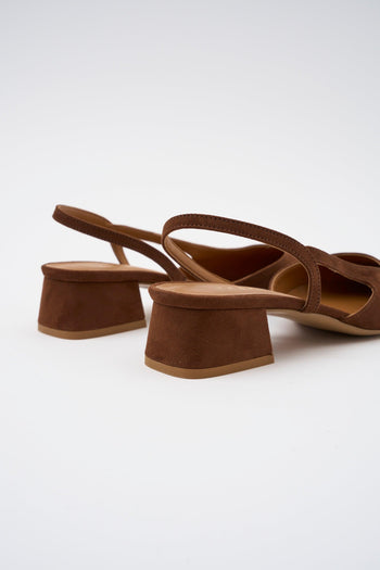 Slingback Cuoio/marrone Donna - 4