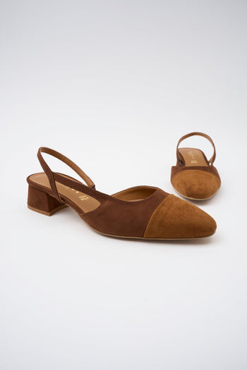 Slingback Cuoio/marrone Donna - 5