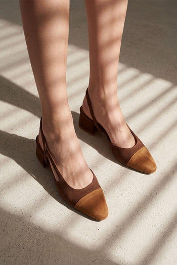 Slingback Cuoio/marrone Donna - 7