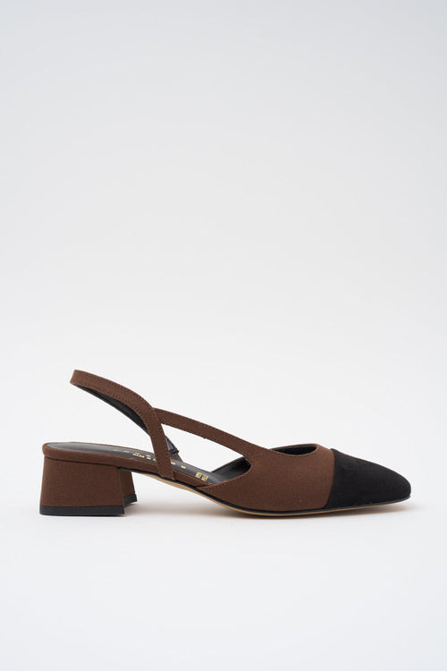 Slingback Nero/t.moro Donna