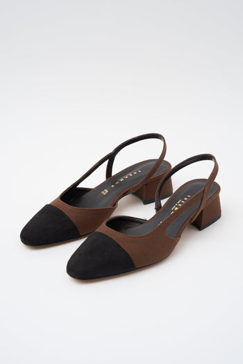 Slingback Nero/t.moro Donna - 2