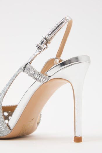 Slingback Argento Donna - 4